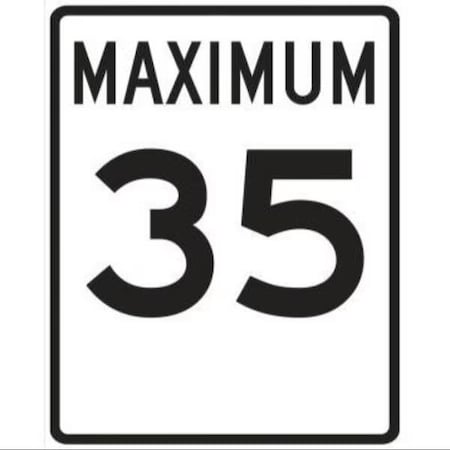 Accuform SPEED LIMIT SIGN MAXIMUM 30 in X FRR20435RA FRR20435RA